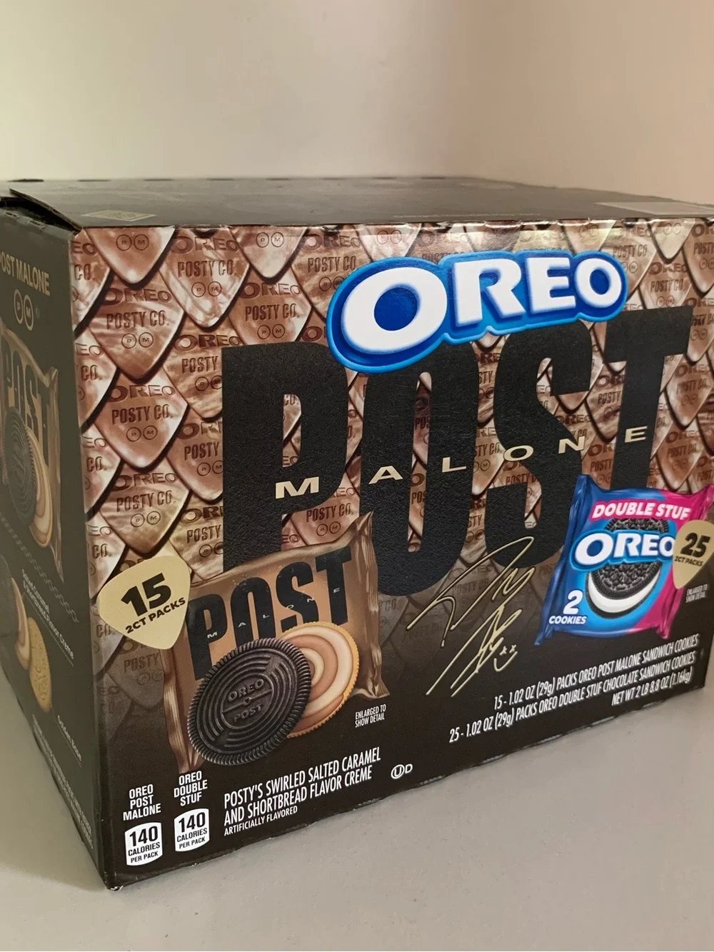 Empty post Malone Oreos box sealed